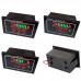 Car Waterproof DC Digital Voltmeter Battery Percentage Display  Black