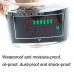 Car Waterproof DC Digital Voltmeter Battery Percentage Display  Black